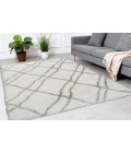 Dynamic Rugs NORDIC White/Silver 7431 7ft. 5in. x 10ft. 6in. Rect. Rug