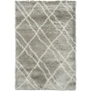 Dynamic Rugs NORDIC Silver/White 7431 7ft. 5in. x 10ft. 6in. Rect. Rug