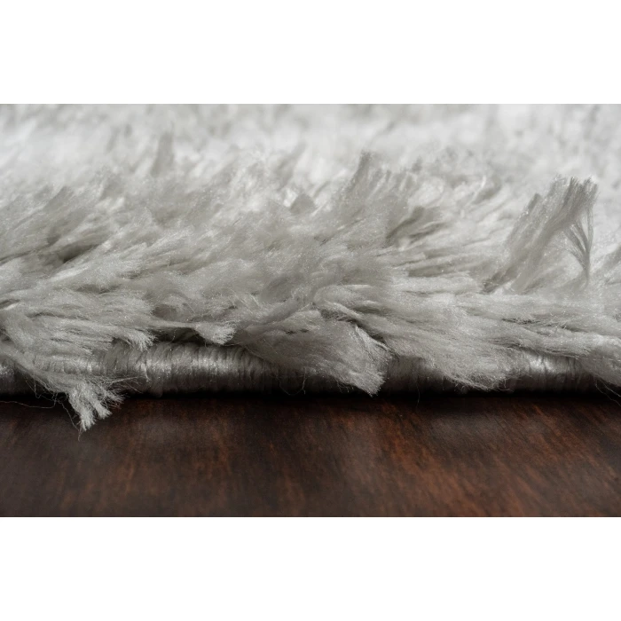 Dynamic Rugs NORDIC Silver/White 7431 2ft. 7in. x 5in. Rect. Rug