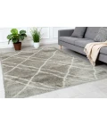 Dynamic Rugs NORDIC Silver/White 7431 2ft. 7in. x 5in. Rect. Rug