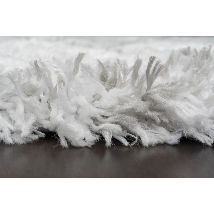 Dynamic Rugs NORDIC White/Silver 7432 7ft. 5in. x 10ft. 6in. Rect. Rug