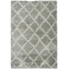 Dynamic Rugs NORDIC Silver/White 7432 7ft. 5in. x 10ft. 6in. Rect. Rug