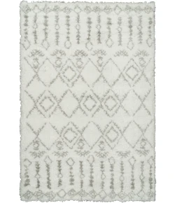 Dynamic Rugs NORDIC White/Silver 7433 2ft. 7in. x 5in. Rect. Rug
