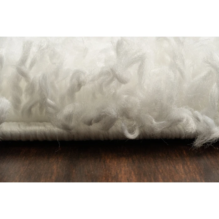 Dynamic Rugs NORDIC White/Silver 7433 2ft. 7in. x 5in. Rect. Rug