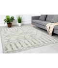 Dynamic Rugs NORDIC White/Silver 7433 2ft. 7in. x 5in. Rect. Rug