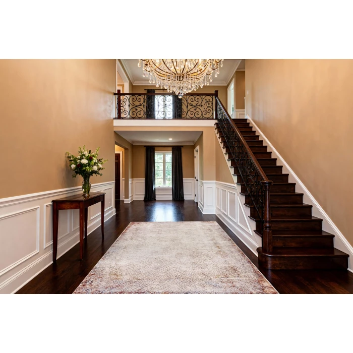 Dynamic Rugs OBSESSION Cream/Red 9532 7ft. 10in. x 10in. Rect. Rug