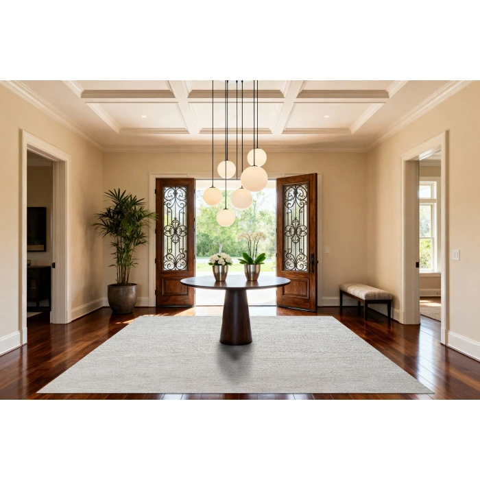 Dynamic Rugs OLIVIA Ivory/Grey 12732 5ft. 3in. x 7ft. 7in. Rect. Rug