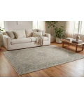 Dynamic Rugs PACIFIC Grey/Ivory 15942 7ft. 10in. x 10in. Rect. Rug