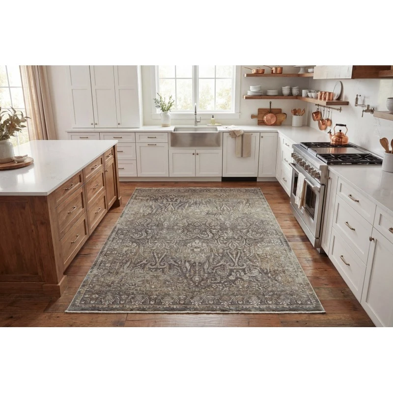 Dynamic Rugs PANDORA Brown/Beige/White 17641 9ft. x 12ft. 6in. Rect. Rug