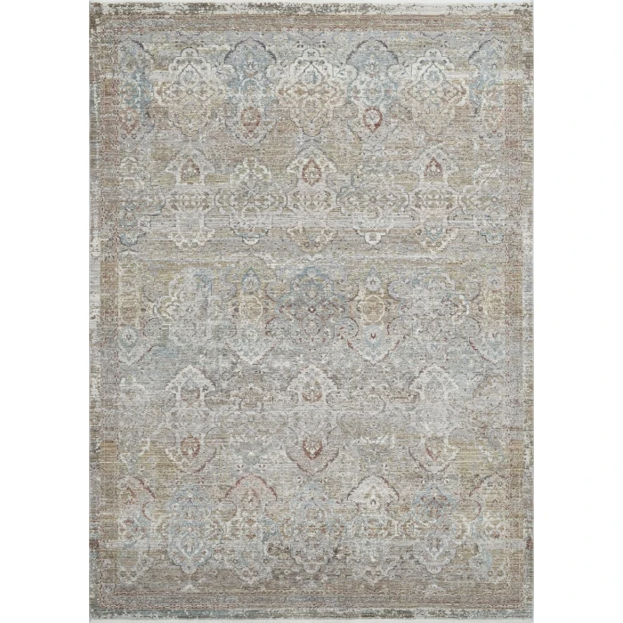 Dynamic Rugs PANDORA Rust/Blue/Multi 17652 6ft. 7in. x 9ft. 6in. Rect. Rug