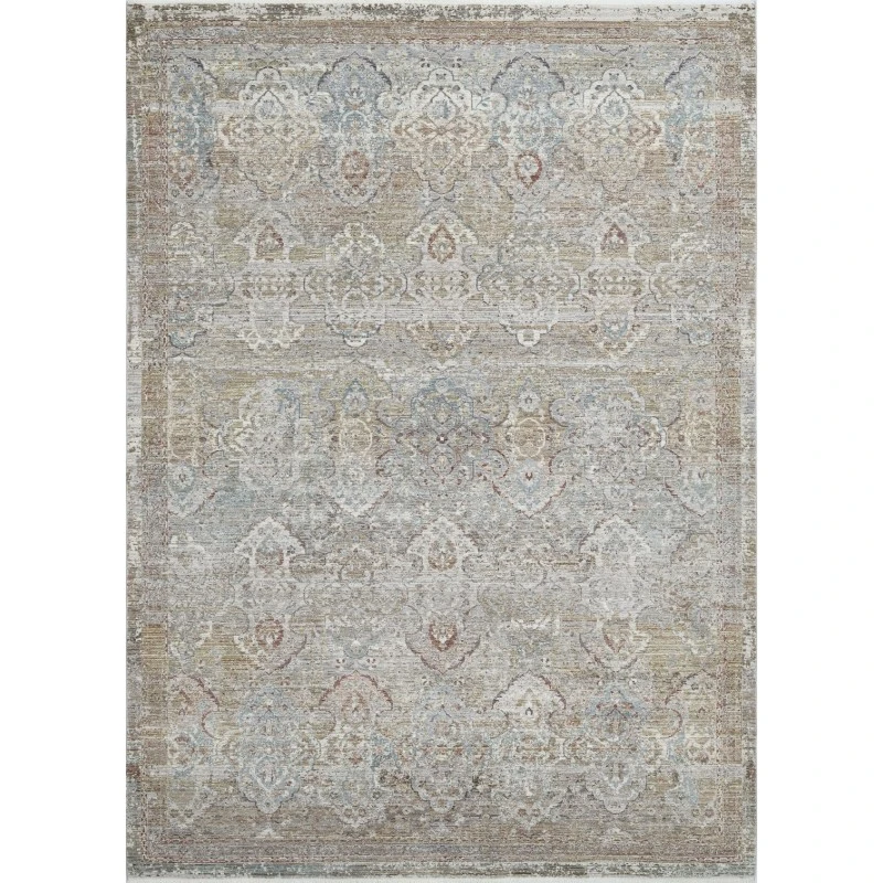 Dynamic Rugs PANDORA Rust/Blue/Multi 17652 6ft. 7in. x 9ft. 6in. Rect. Rug
