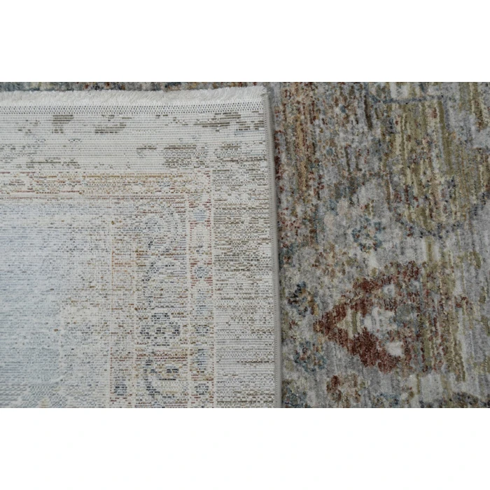 Dynamic Rugs PANDORA Rust/Blue/Multi 17652 6ft. 7in. x 9ft. 6in. Rect. Rug