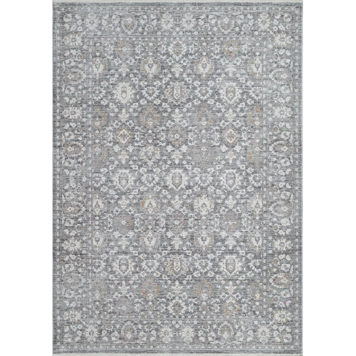 Dynamic Rugs PATARA Dark Grey/Silver 10566 6ft. 7in. x 9ft. 6in. Rect. Rug