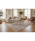 Dynamic Rugs PATARA Rust/Brown/Ivory 10568 9ft. x 12ft. 6in. Rect. Rug