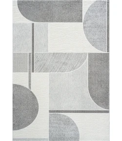 Dynamic Rugs POLARIS Ivory/Grey 46002 7ft. 10in. x 10ft. 10in. Rect. Rug
