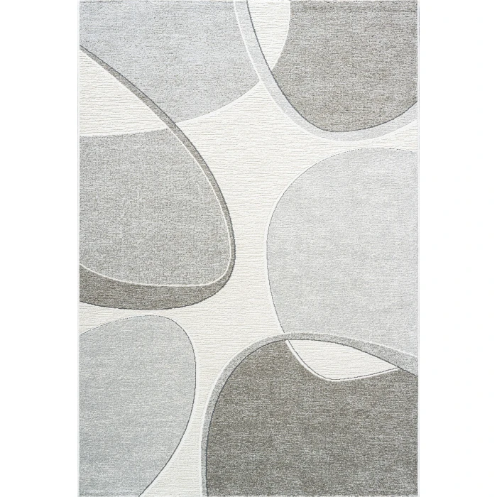 Dynamic Rugs POLARIS Ivory/Grey 46004 7ft. 10in. x 10ft. 10in. Rect. Rug
