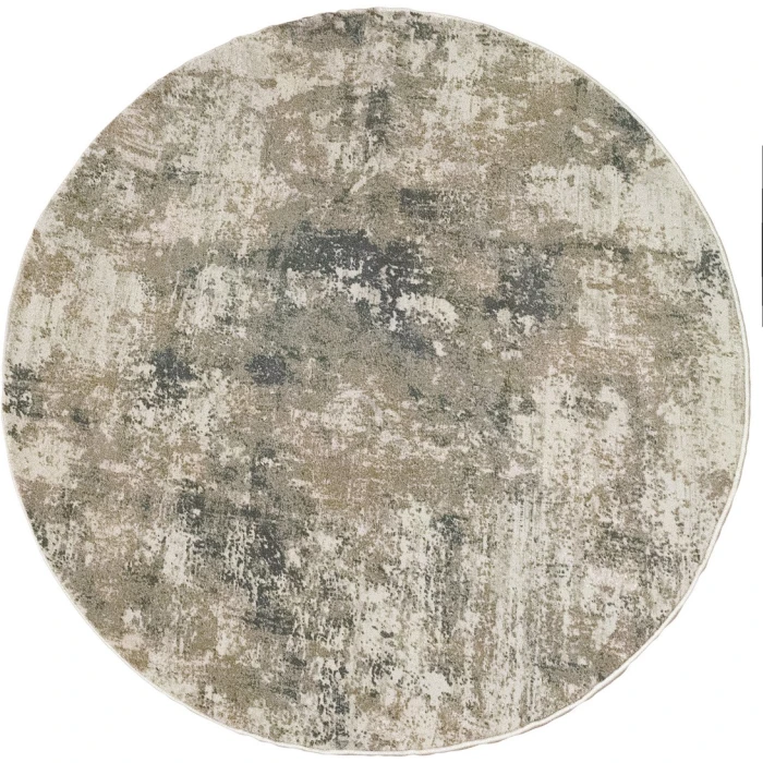 Dynamic Rugs QUARTZ Beige/Grey 27031 5ft. 3in. Round Rug