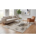 Dynamic Rugs QUARTZ Beige/Grey 27031 5ft. 3in. Round Rug