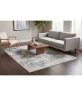 Dynamic Rugs QUARTZ Blue 27035 2ft. 2in. x 7ft. 7in. Rect. Rug