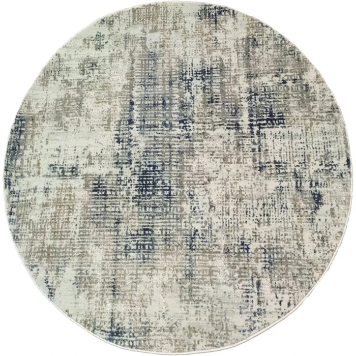 Dynamic Rugs QUARTZ Grey 27035 5ft. 3in. Round Rug