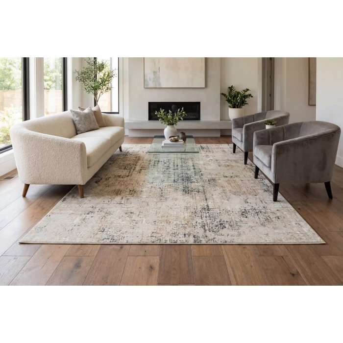Dynamic Rugs QUARTZ Grey 27035 3ft. 11in. x 5ft. 7in. Rect. Rug