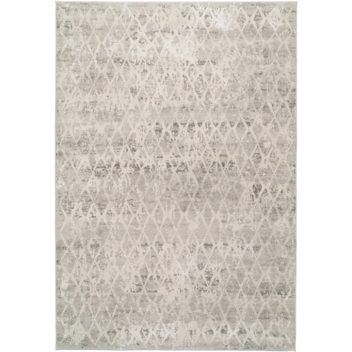 Dynamic Rugs QUARTZ Ivory/Silver 27039 2ft. x 3ft. 11in. Rect. Rug
