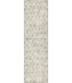 Dynamic Rugs QUARTZ Ivory/Silver 27039 2ft. 2in. x 7ft. 7in. Rect. Rug