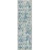 Dynamic Rugs QUARTZ Ivory/Blue 27039 2ft. 2in. x 7ft. 7in. Rect. Rug