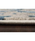 Dynamic Rugs QUARTZ Ivory/Blue 27039 2ft. 2in. x 7ft. 7in. Rect. Rug