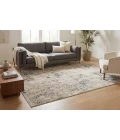 Dynamic Rugs QUARTZ Light Beige/Grey 27040 2ft. 2in. x 7ft. 7in. Rect. Rug