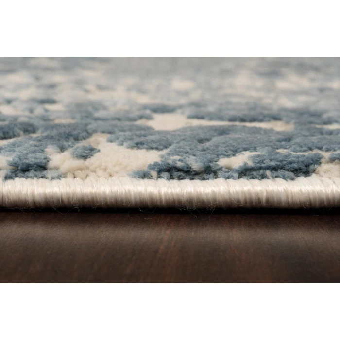 Dynamic Rugs QUARTZ Ivory/Blue 27040 9ft. 2in. x 12ft. 10in. Rect. Rug