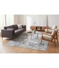 Dynamic Rugs QUARTZ Ivory/Blue 27040 9ft. 2in. x 12ft. 10in. Rect. Rug
