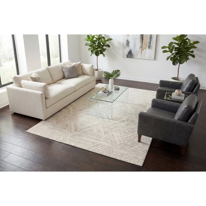 Dynamic Rugs QUARTZ Ivory 27041 5ft. 3in. x 7ft. 7in. Rect. Rug
