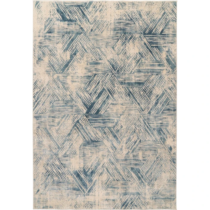 Dynamic Rugs QUARTZ Beige/Blue 27041 2ft. x 3ft. 11in. Rect. Rug