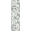 Dynamic Rugs QUARTZ Ivory/Blue 27050 2ft. 2in. x 7ft. 7in. Rect. Rug