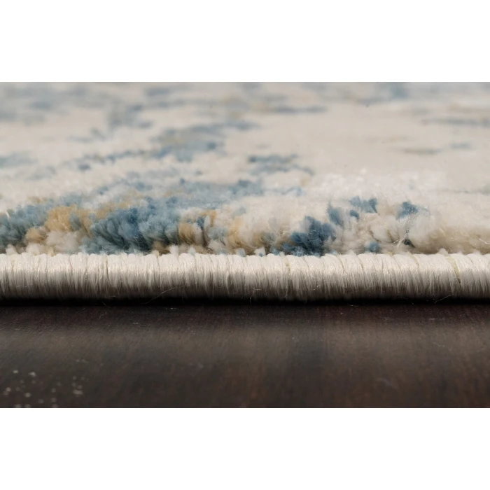 Dynamic Rugs QUARTZ Ivory/Blue 27050 2ft. 2in. x 7ft. 7in. Rect. Rug
