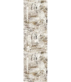Dynamic Rugs QUARTZ Ivory/Grey 27050 2ft. 2in. x 7ft. 7in. Rect. Rug