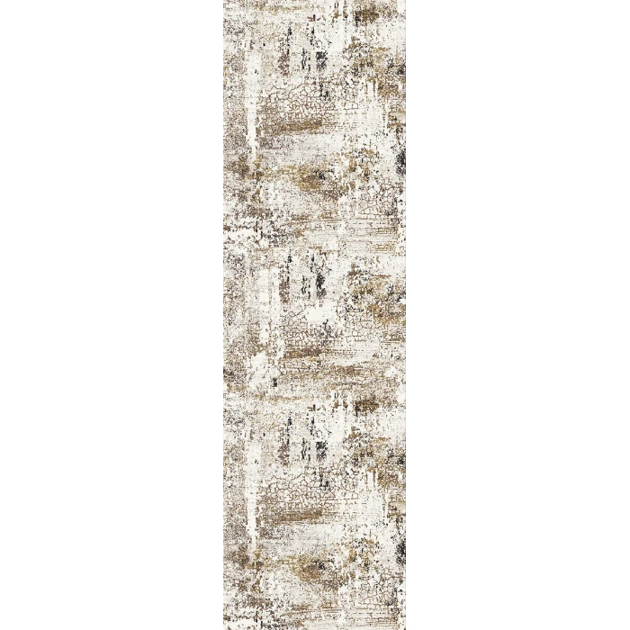 Dynamic Rugs QUARTZ Ivory/Grey 27050 2ft. 2in. x 7ft. 7in. Rect. Rug