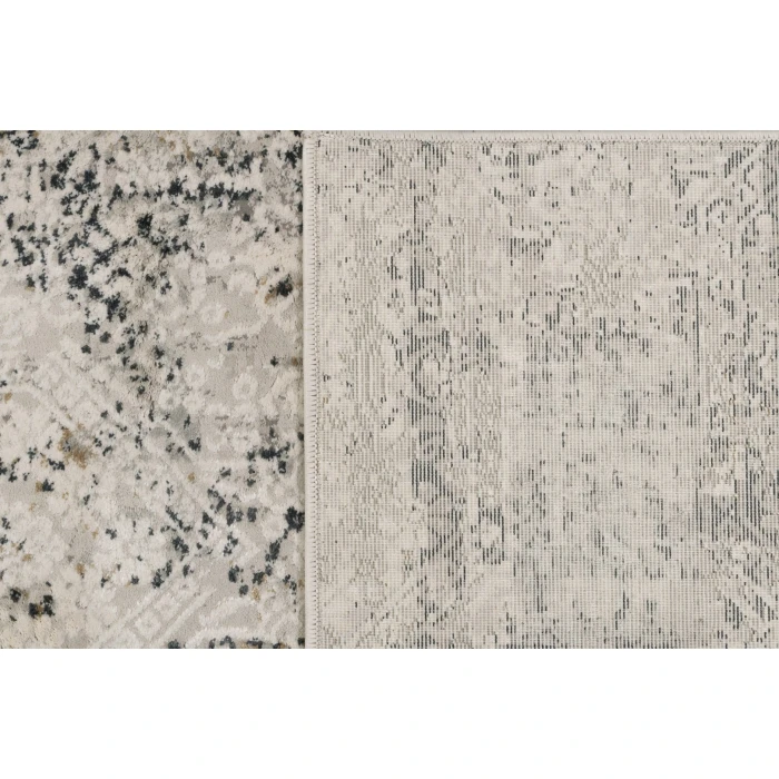 Dynamic Rugs QUARTZ Ivory/Grey 27053 7ft. 10in. x 10ft. 10in. Rect. Rug