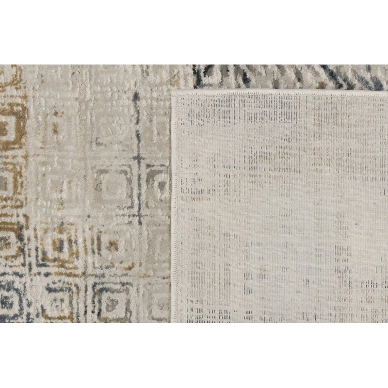 Dynamic Rugs QUARTZ Ivory/Slate 27071 6ft. 7in. x 9ft. 6in. Rect. Rug