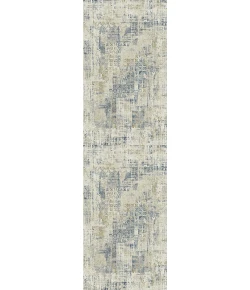 Dynamic Rugs QUARTZ Ivory/Slate 27071 2ft. 2in. x 7ft. 7in. Rect. Rug