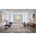 Dynamic Rugs QUARTZ Ivory/Slate 27071 2ft. 2in. x 7ft. 7in. Rect. Rug