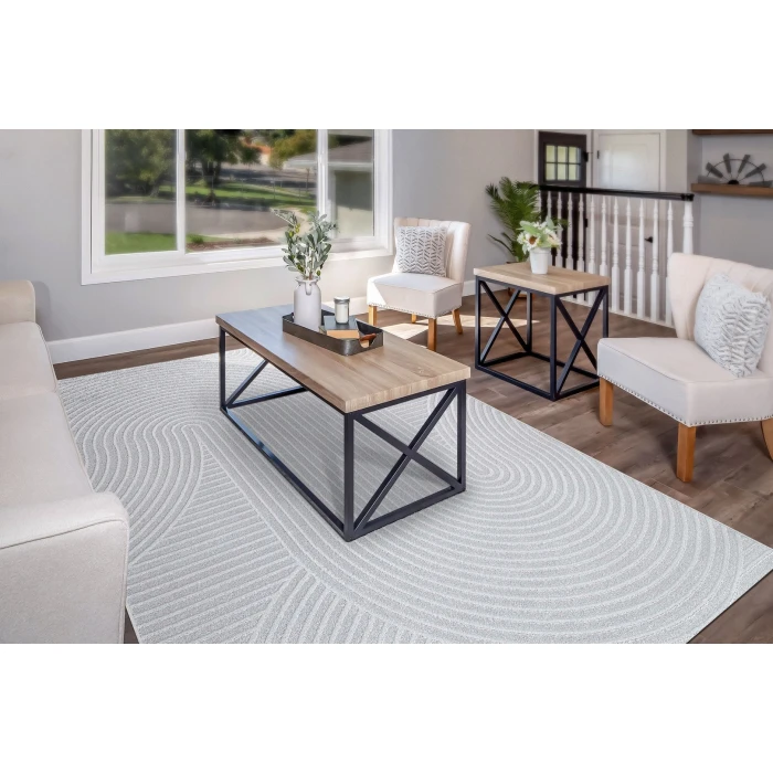 Dynamic Rugs QUIN Ivory 41061 3ft. 6in. x 5ft. 6in. Rect. Rug