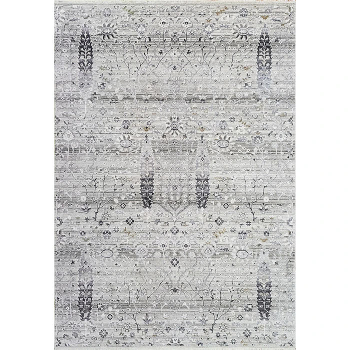 Dynamic Rugs REFINE Taupe/Silver/Gold 4635 2ft. 2in. x 7ft. 7in. Rect. Rug