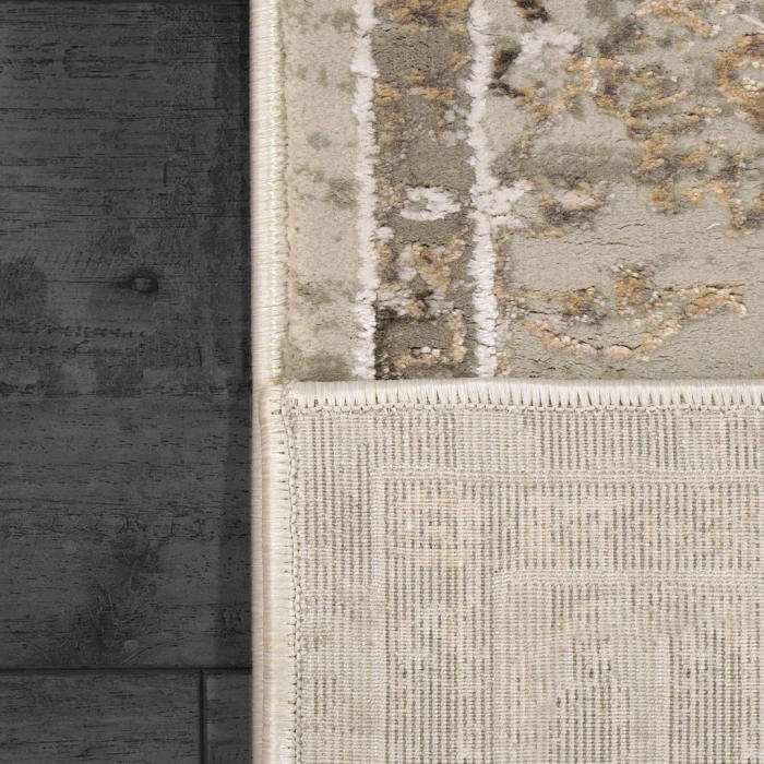 Dynamic Rugs RENAISSANCE Ivory/Grey/Rust 3150 2ft. 2in. x 7ft. 7in. Rect. Rug