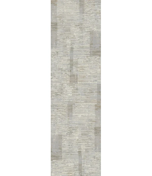 Dynamic Rugs RENAISSANCE Ivory/Grey 3153 2ft. 2in. x 7ft. 7in. Rect. Rug