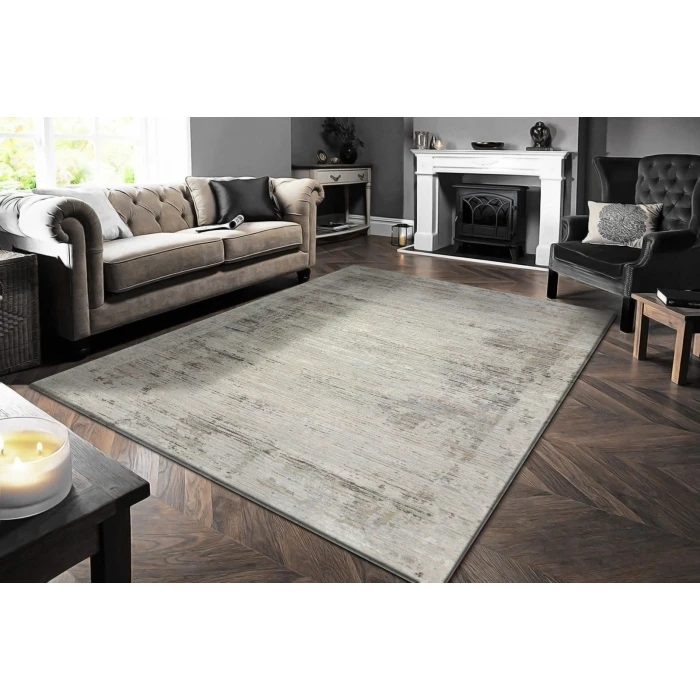Dynamic Rugs RENAISSANCE Ivory/Grey 3154 2ft. 2in. x 7ft. 7in. Rect. Rug