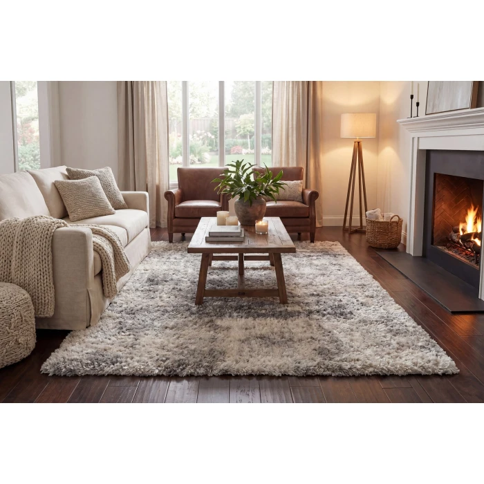 Dynamic Rugs REVERIE Cream/Grey 3540 2ft x 3ft. 3in. Rect. Rug