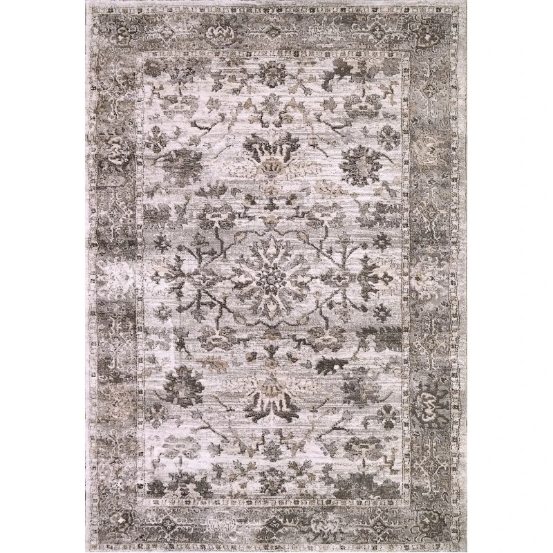 Dynamic Rugs RILEY Grey/Beige 6035 6ft. 7in. x 9ft. 6in. Rect. Rug