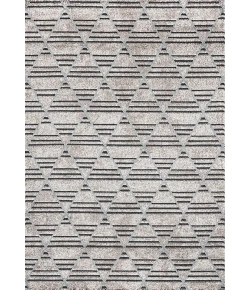 Dynamic Rugs ROBIN Taupe/Dark Grey/Light Blue 1156 9ft. 2in. x 12ft. 6in. Rect. Rug